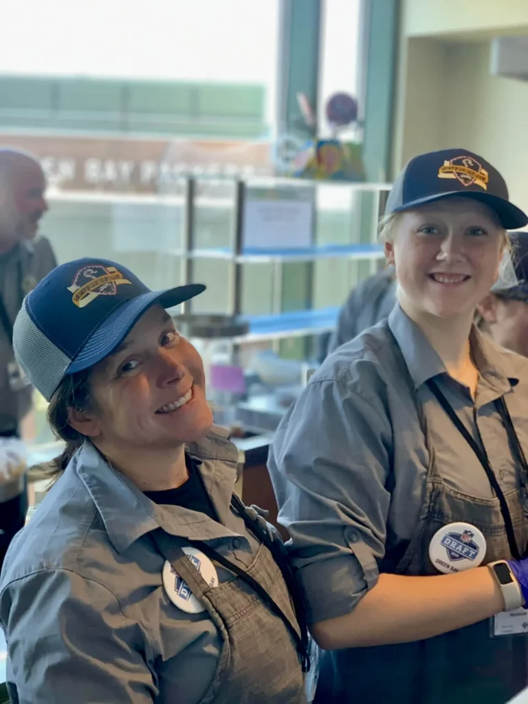 Volunteers at Our Lady of Good Success Academy