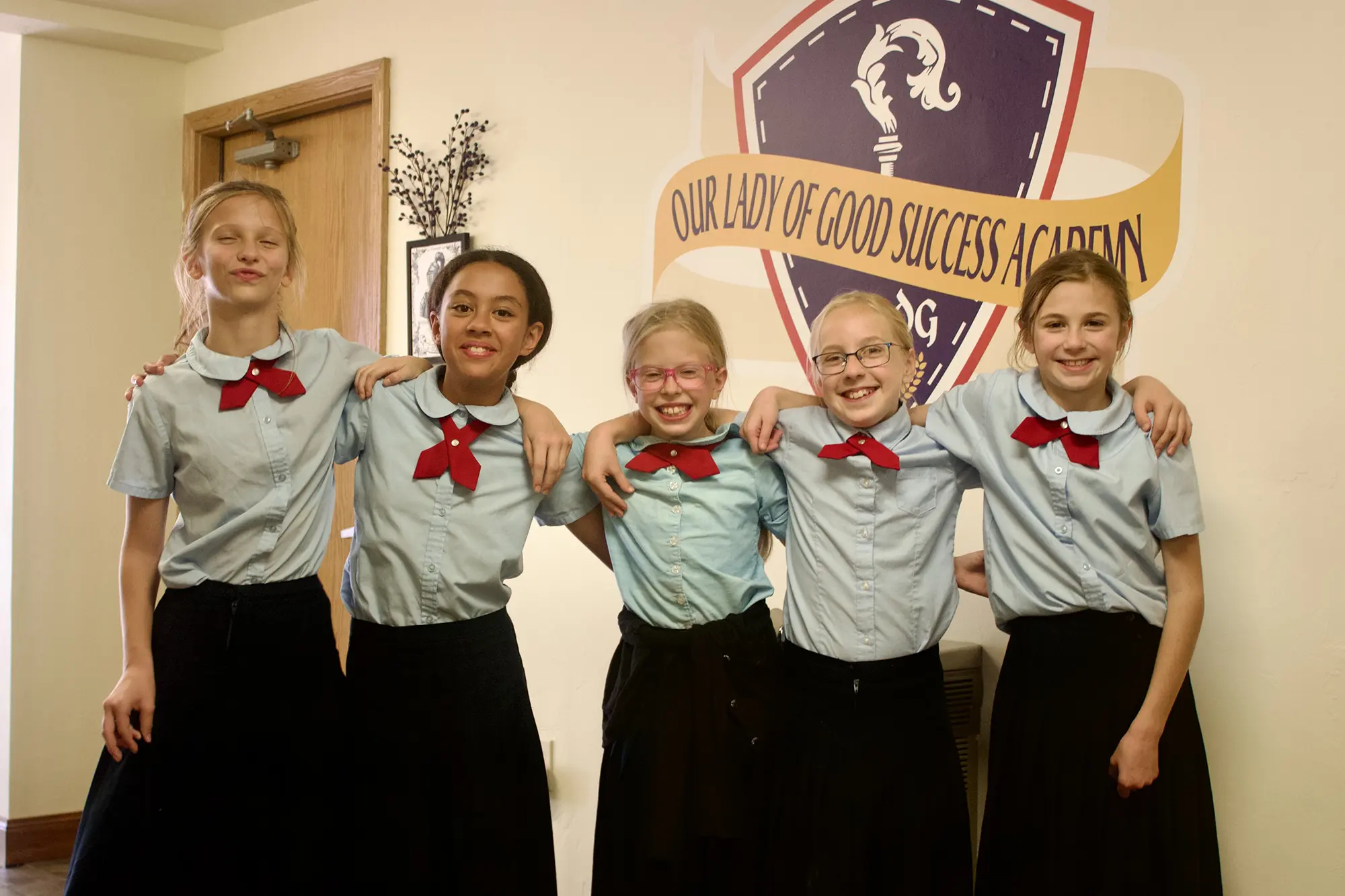 Students at Our Lady of Good Success Academy